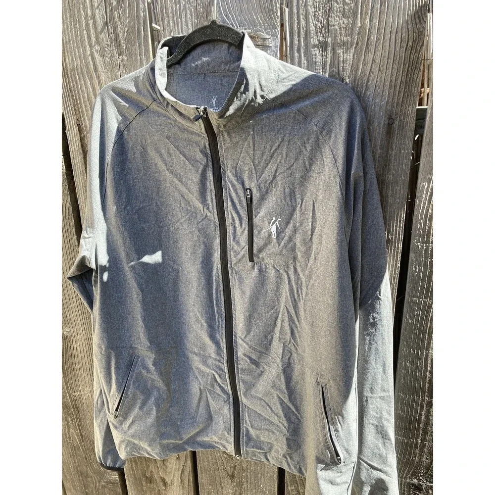 Men's Toes on the Nose Jacket Gray Full-Zip Dawn Patrol L Poly Beach Surf UPF